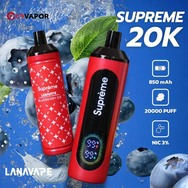 lanavape supreme 20k พอตใช้แล้วทิ้ง สุดหรูหราตัวใหม่ล่าสุด